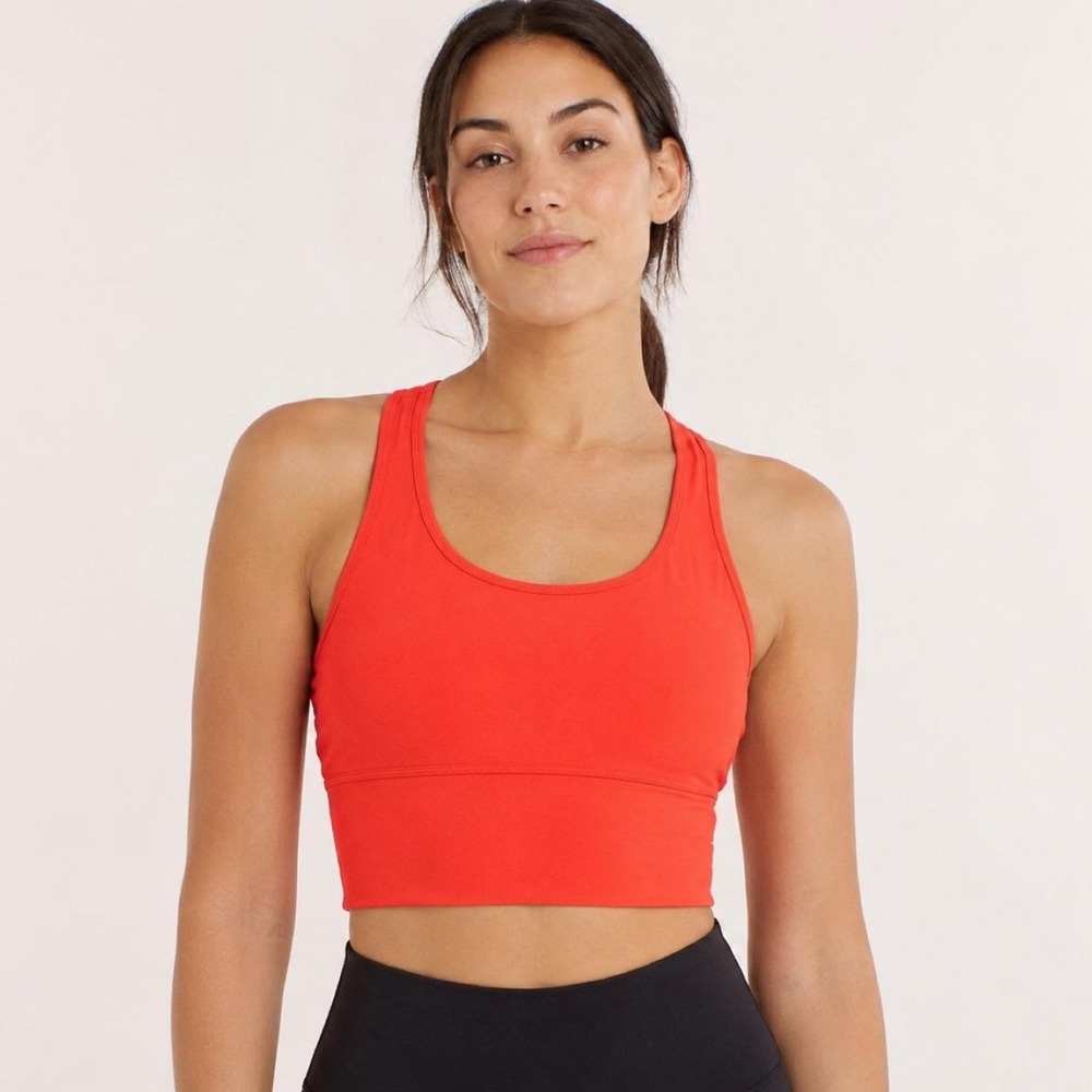 Girlfriend Collective Paloma racerback bra/crop top in size Small.